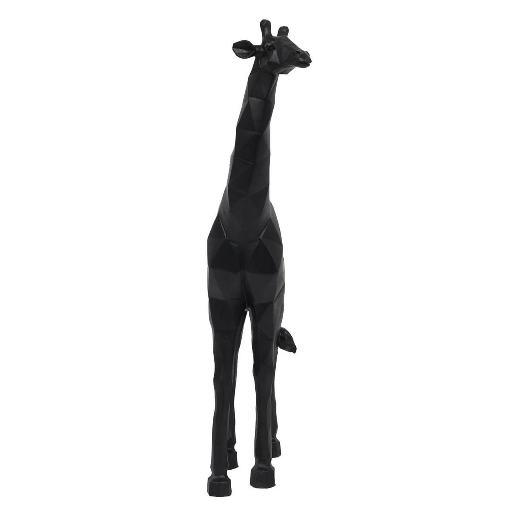 The Home Deco Factory Statuette déco  girafe origami  40cm noir