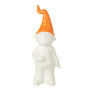 Voir la diapositive 1 : Paris Prix Statuette Déco  Nain  40cm Blanc & Orange