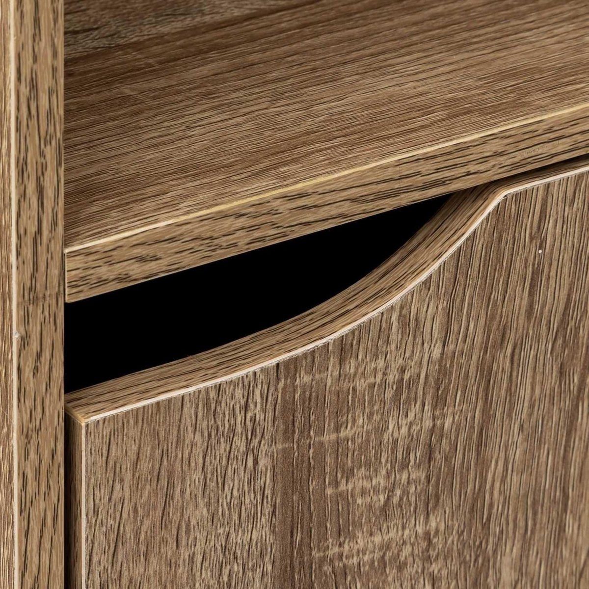 FIVE Etagère 2 cases Mix n'modul 1 porte - Marron