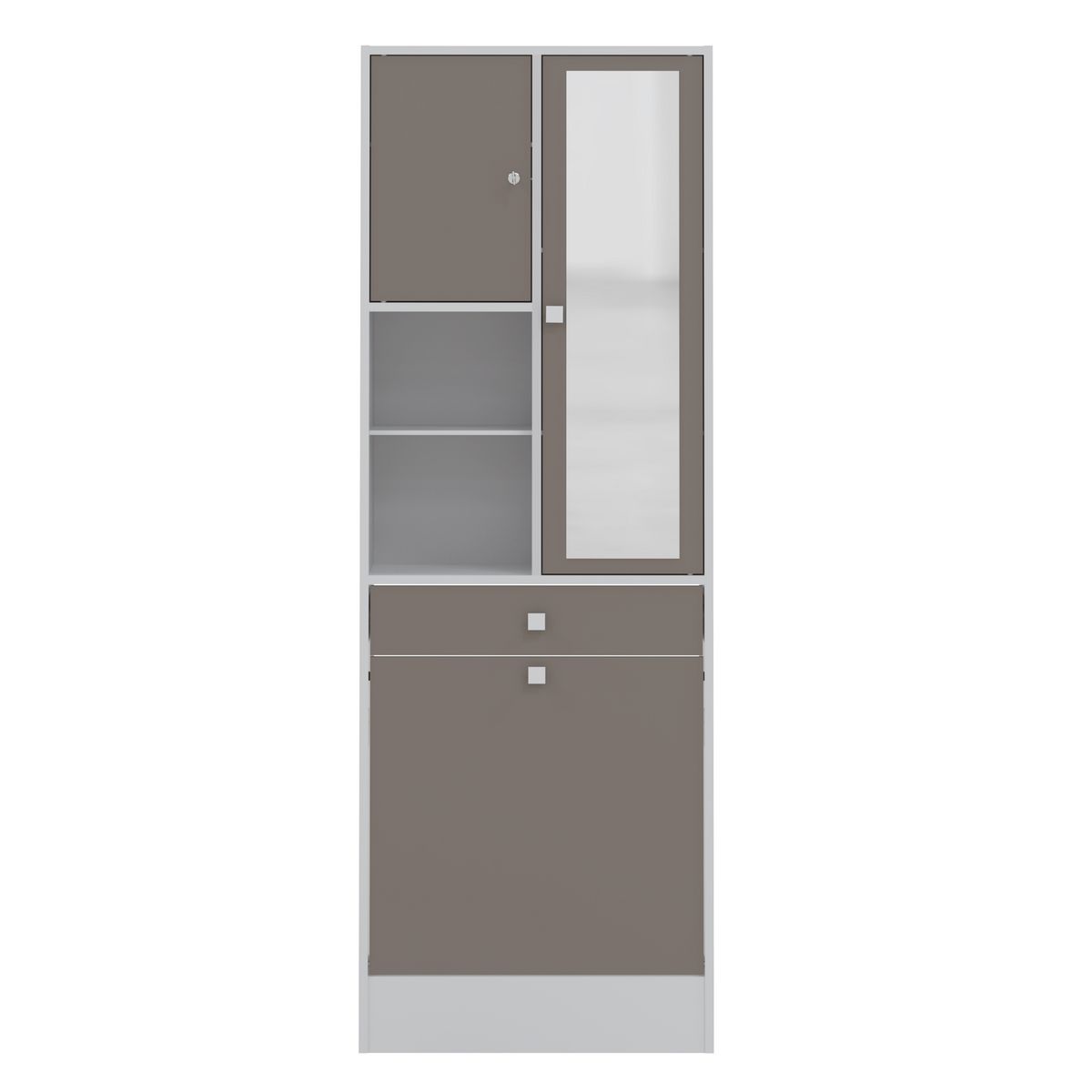 Armoire salle de bain taupe - MODENA