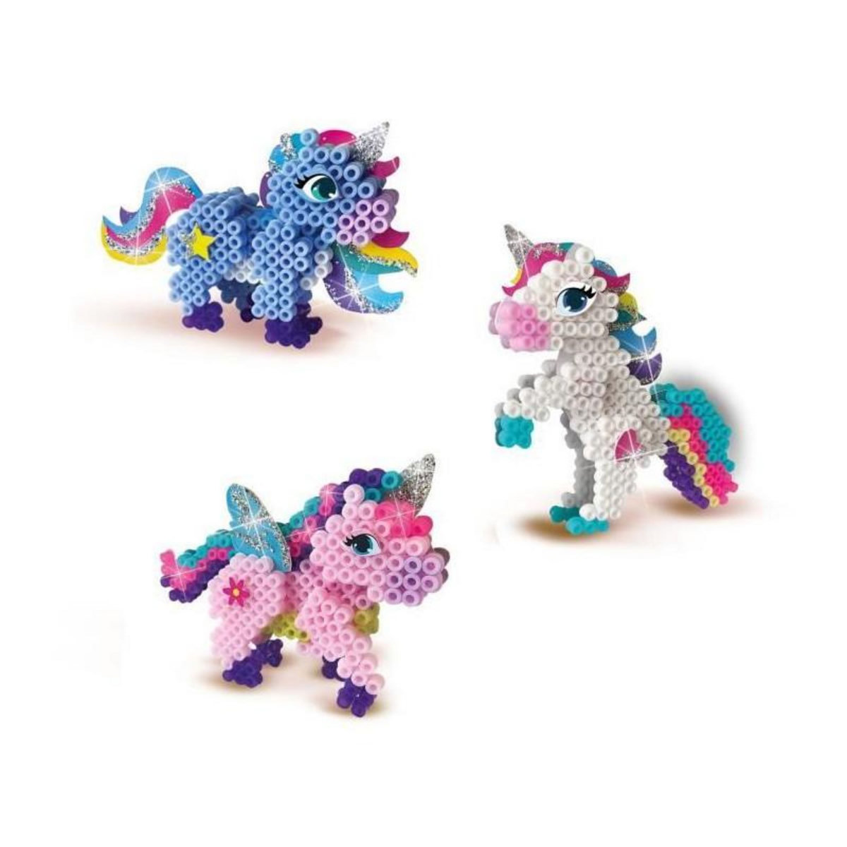 SES Creative Perles a repasser - Licornes - SES CREATIVE - Crée de superbes licornes en 3D.