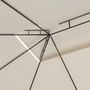 Voir la diapositive 5 : VIDAXL Belvedere 4x3x2,7 m Creme 160 g/m^2