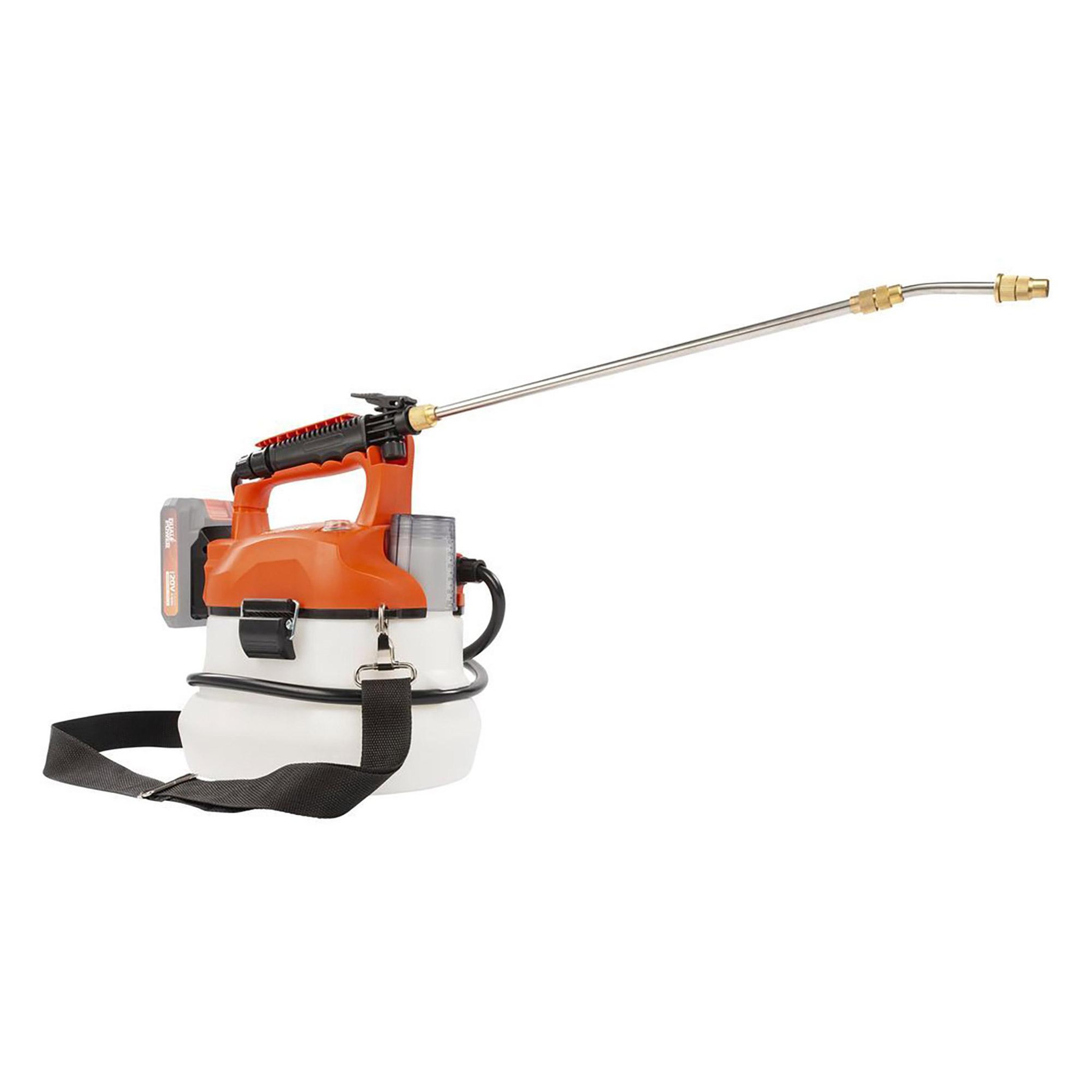 Voir la diapositive 2 : DUAL POWER Pulvérisateur à batterie 20volts 4litres