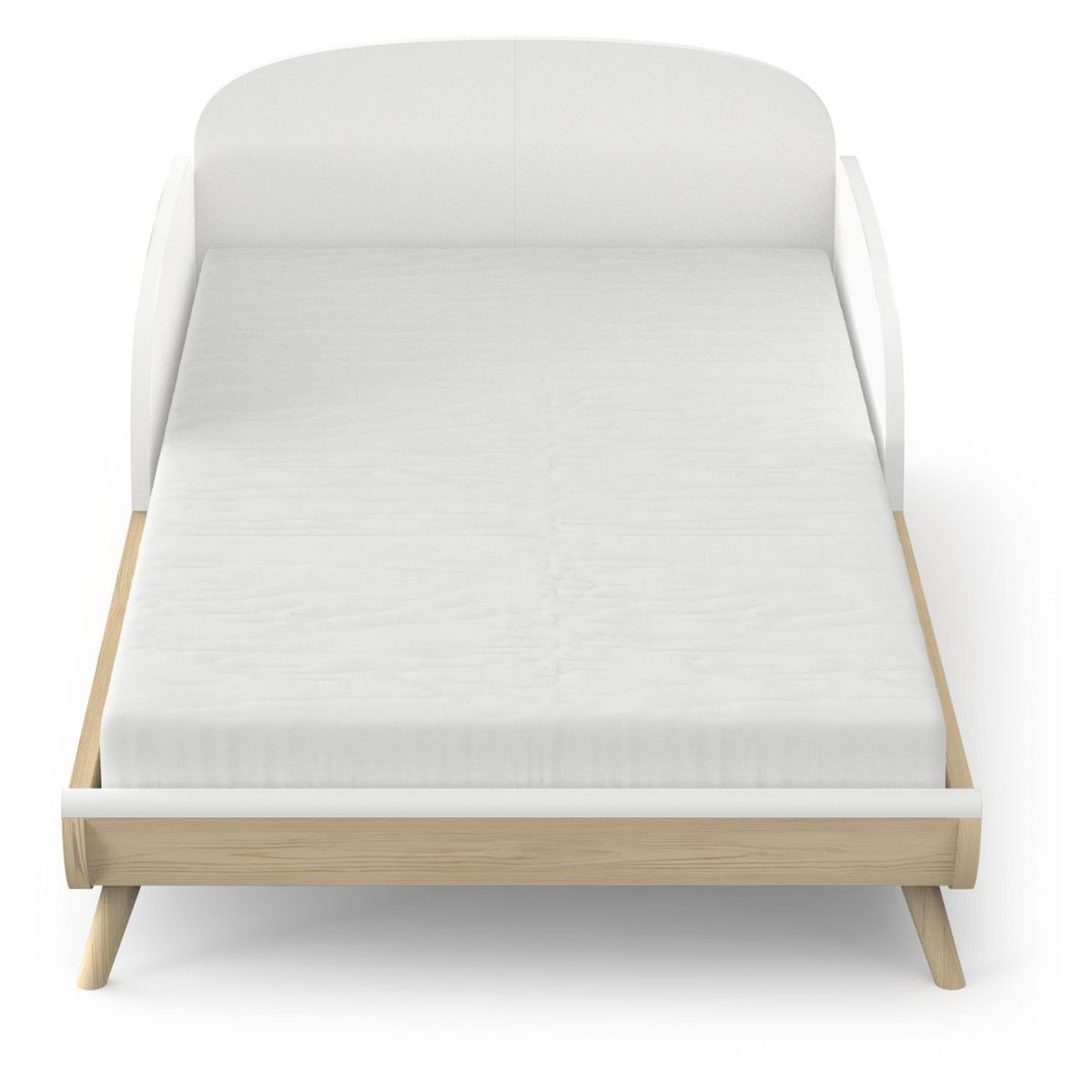 Lit bébé évolutif 70x140 cm blanc LINIA 