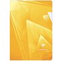 CLAIREFONTAINE Cahier piqué 21x29,7cm 96 pages grands carreaux Seyes jaune