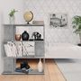 Voir la diapositive 3 : VIDAXL Bibliotheque/Separateur de piece Gris beton Bois d'ingenierie