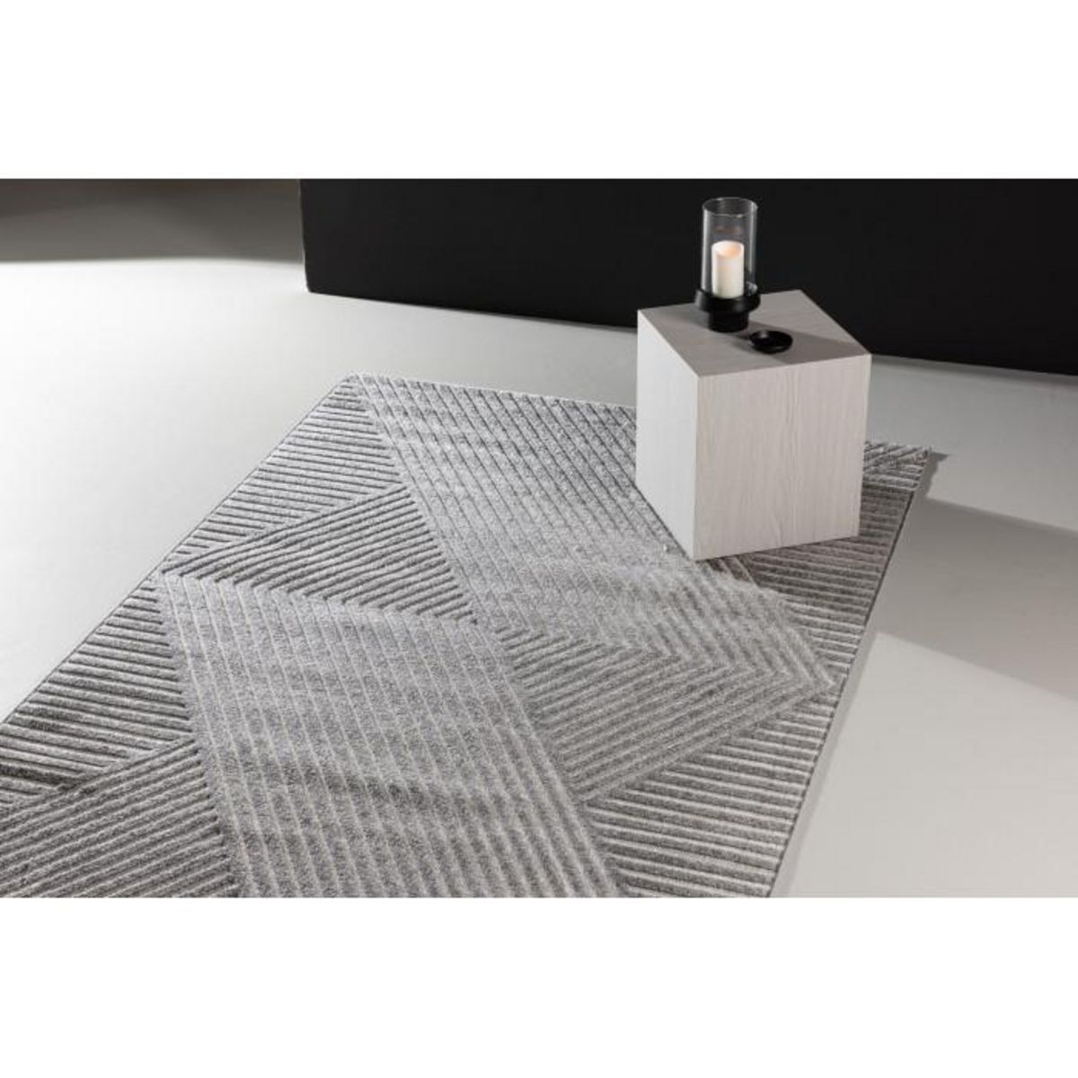 Paris Prix Tapis Déco  Aron Solar  240x340cm Gris