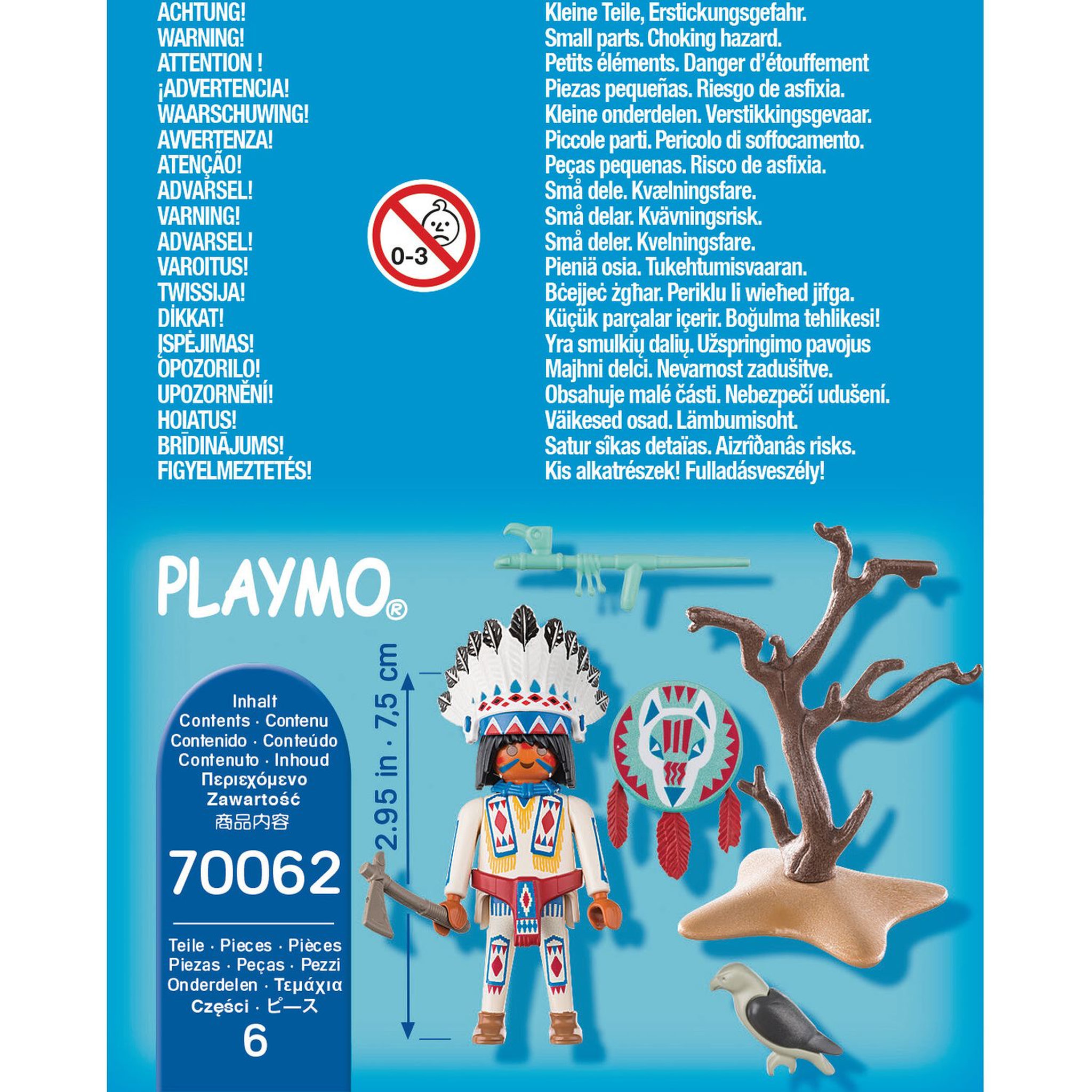 Voir la diapositive 2 : PLAYMOBIL  70062 Chef de Tribu Autochtone