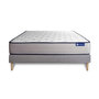 Voir la diapositive 3 : ACTISOM Ensemble matelas Mémoire de forme ACTIMEMO FORM 120x190 cm 5zones de confort + sommier KIT gris