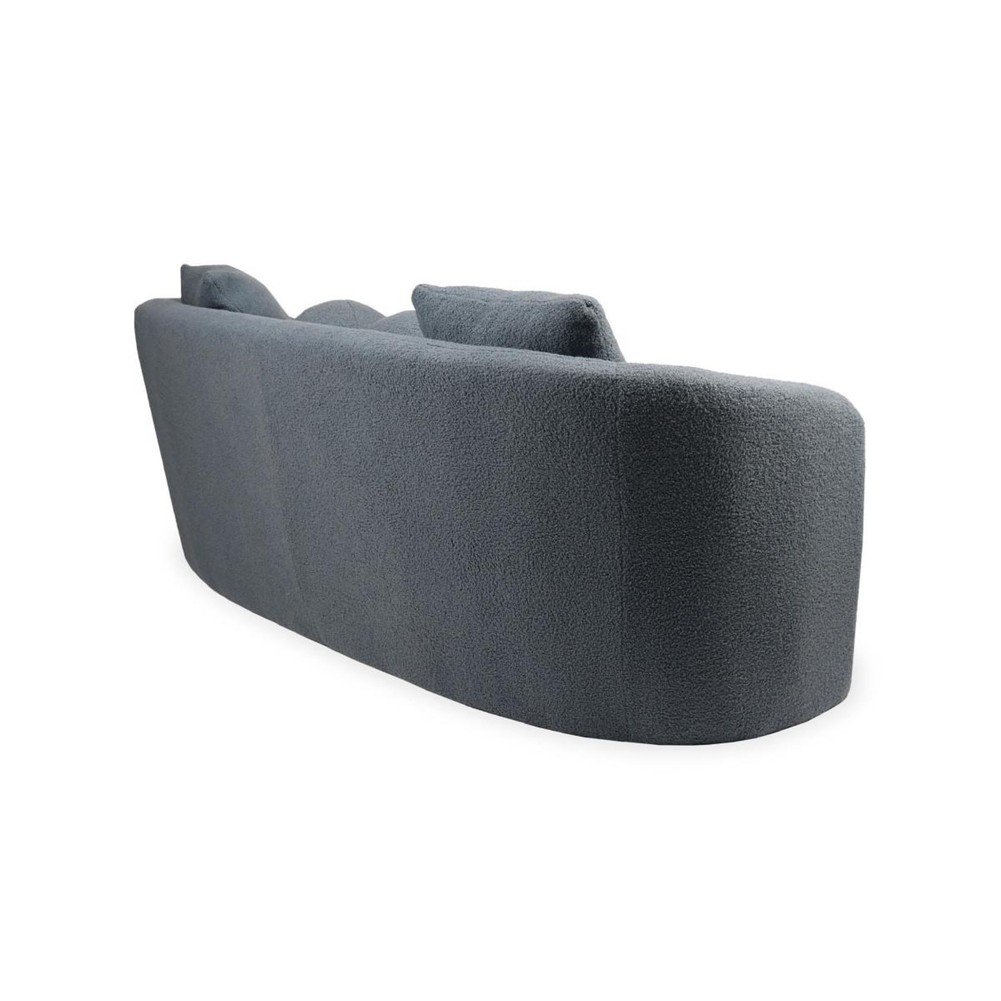 Voir la diapositive 4 : Paris Prix Canapé 3 places en tissu bouclette  brett  178cm gris