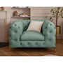 Voir la diapositive 1 : LISA DESIGN Camden - fauteuil chesterfield en velours - pieds en métal doré