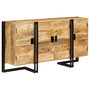 Voir la diapositive 3 : VIDAXL Buffet Bois de manguier massif 150x40x80 cm