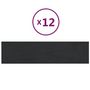 Voir la diapositive 2 : VIDAXL Panneaux muraux 12 pcs Noir 60x15 cm Velours 1,08 m²