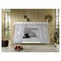 Voir la diapositive 2 : Paris Prix Pack - Lit Enfant & Voile  Tipi  90x200cm Blanc
