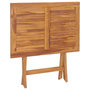 Voir la diapositive 5 : VIDAXL Ensemble a manger d'exterieur pliable 5 pcs Bois solide de teck