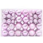 VIDAXL Boules de Noël 100 pcs rose Ø3/4/6 cm