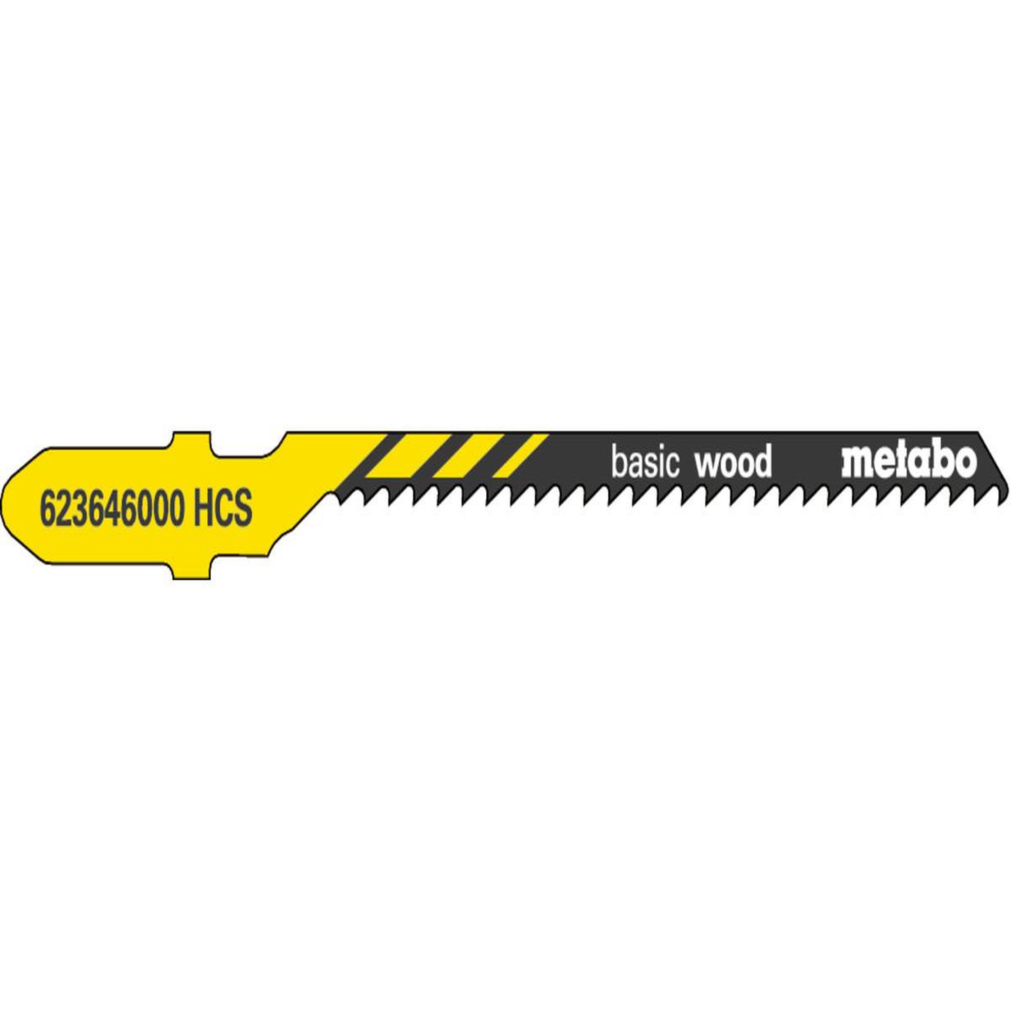 METABO SAS 5 Lames scie sauteuse HCS  pour scie sauteuse