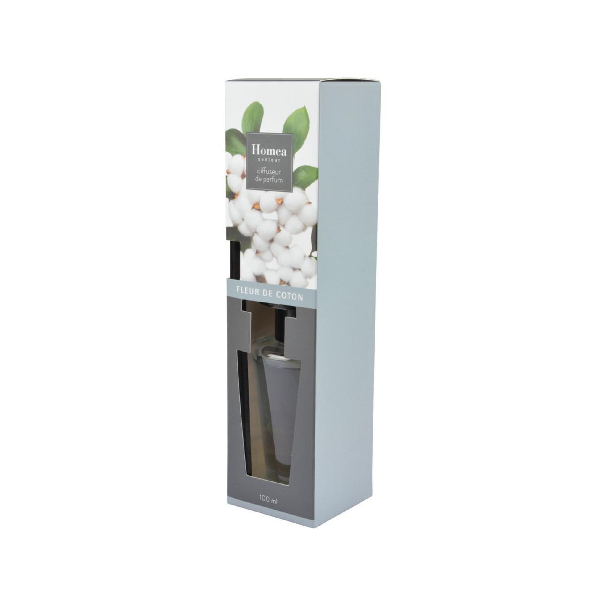 Voir la diapositive 3 : HOMEA Diffuseur de parfum  essentiel ii  100ml fleur de coton