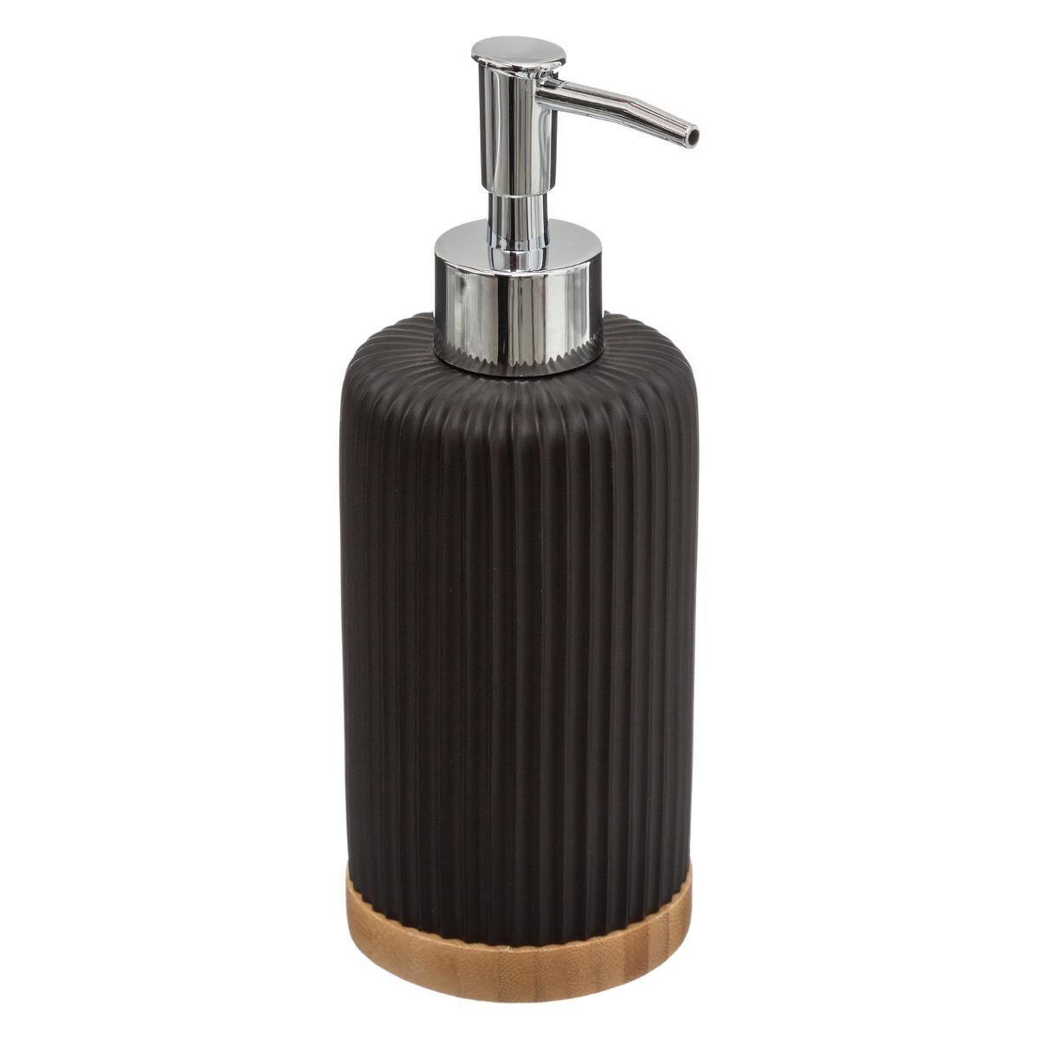 Voir la diapositive 2 : FIVE Distributeur de savon  natureo  19cm charbon