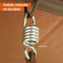 Voir la diapositive 3 : LINXOR Lot de 2 crochets à ressort pour suspension, balançoire, hamac - Acier inoxydable