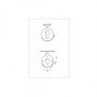 Voir la diapositive 3 : ESPACE-BRICOLAGE Paire de rosace ronde pour porte - Cylindre - Inox