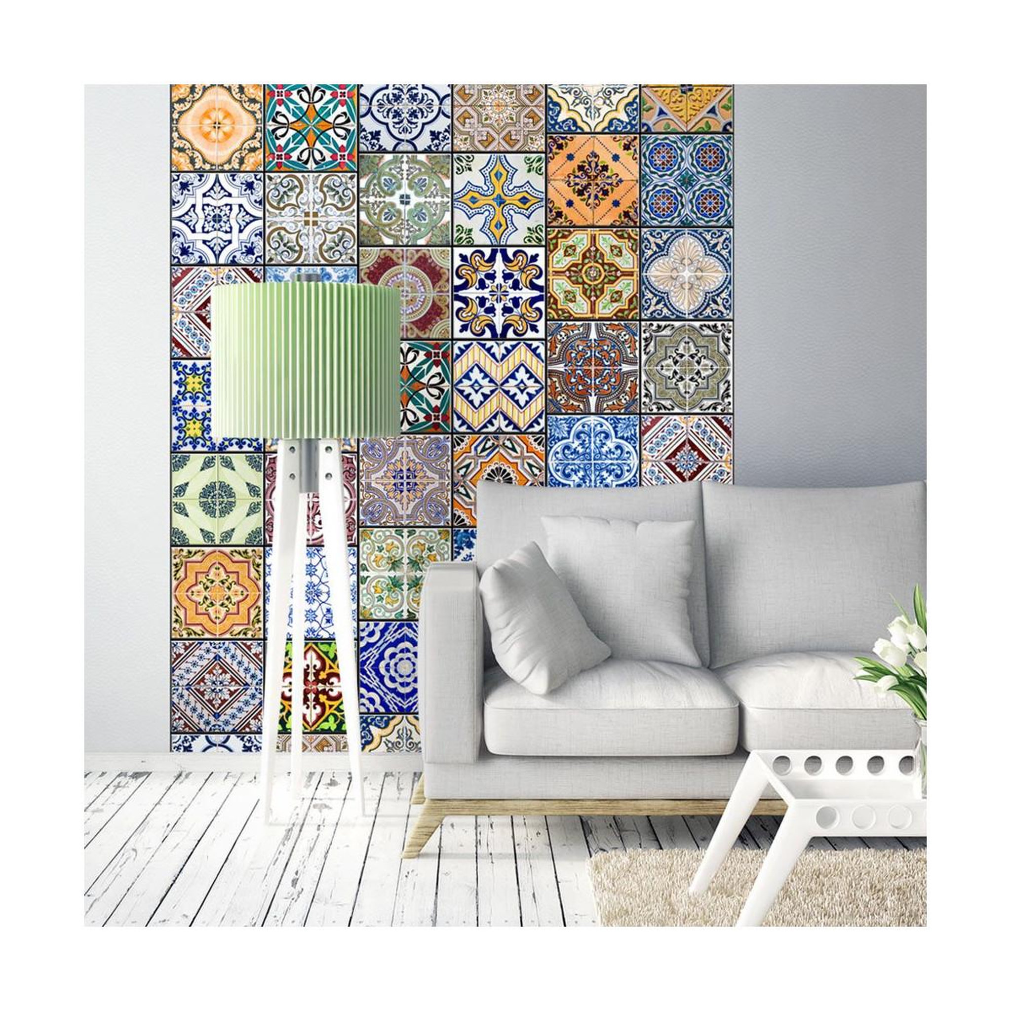 Paris Prix Papier peint  mosaïque colorée  50x1000cm
