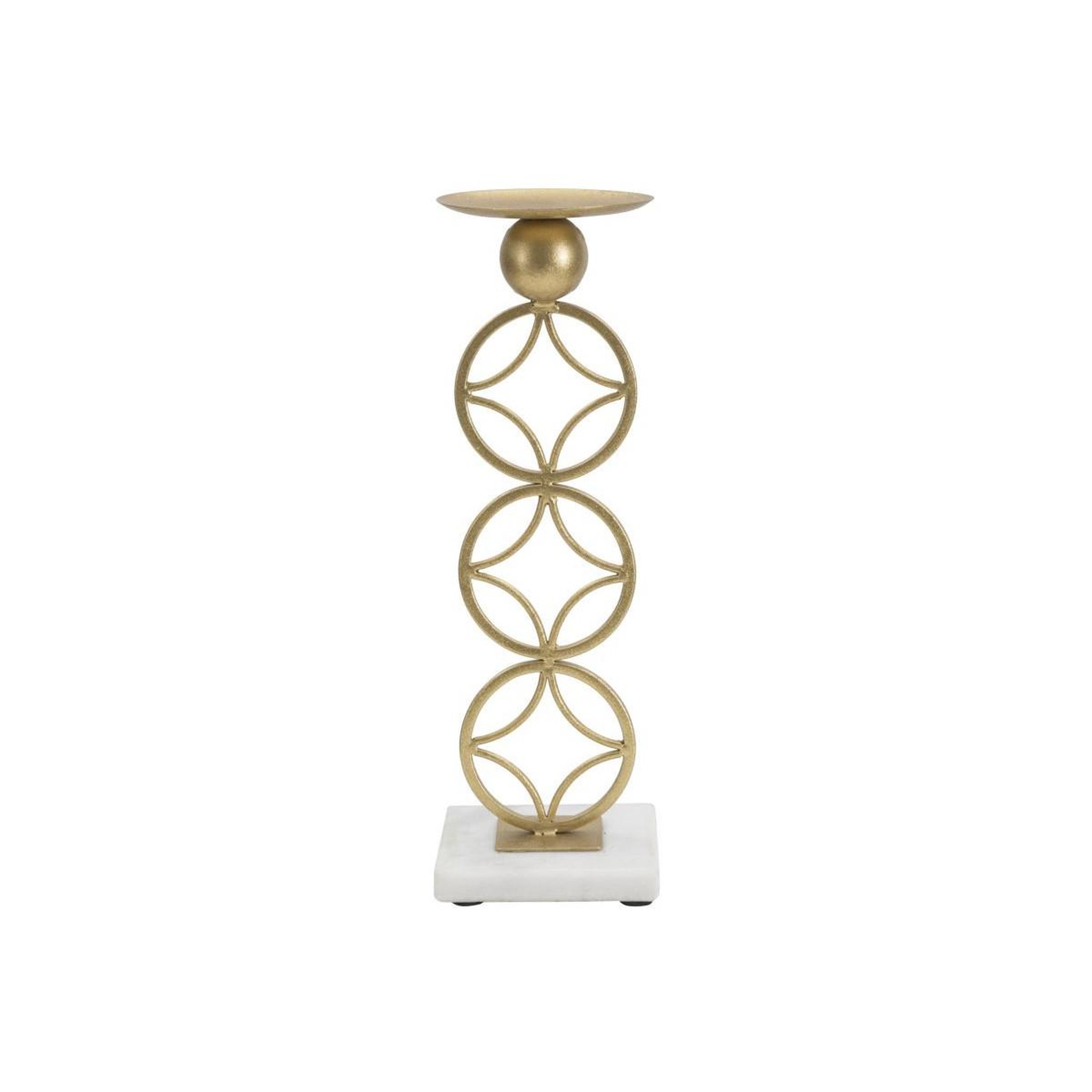 Paris Prix Bougeoir design en métal  étoiles  32cm or