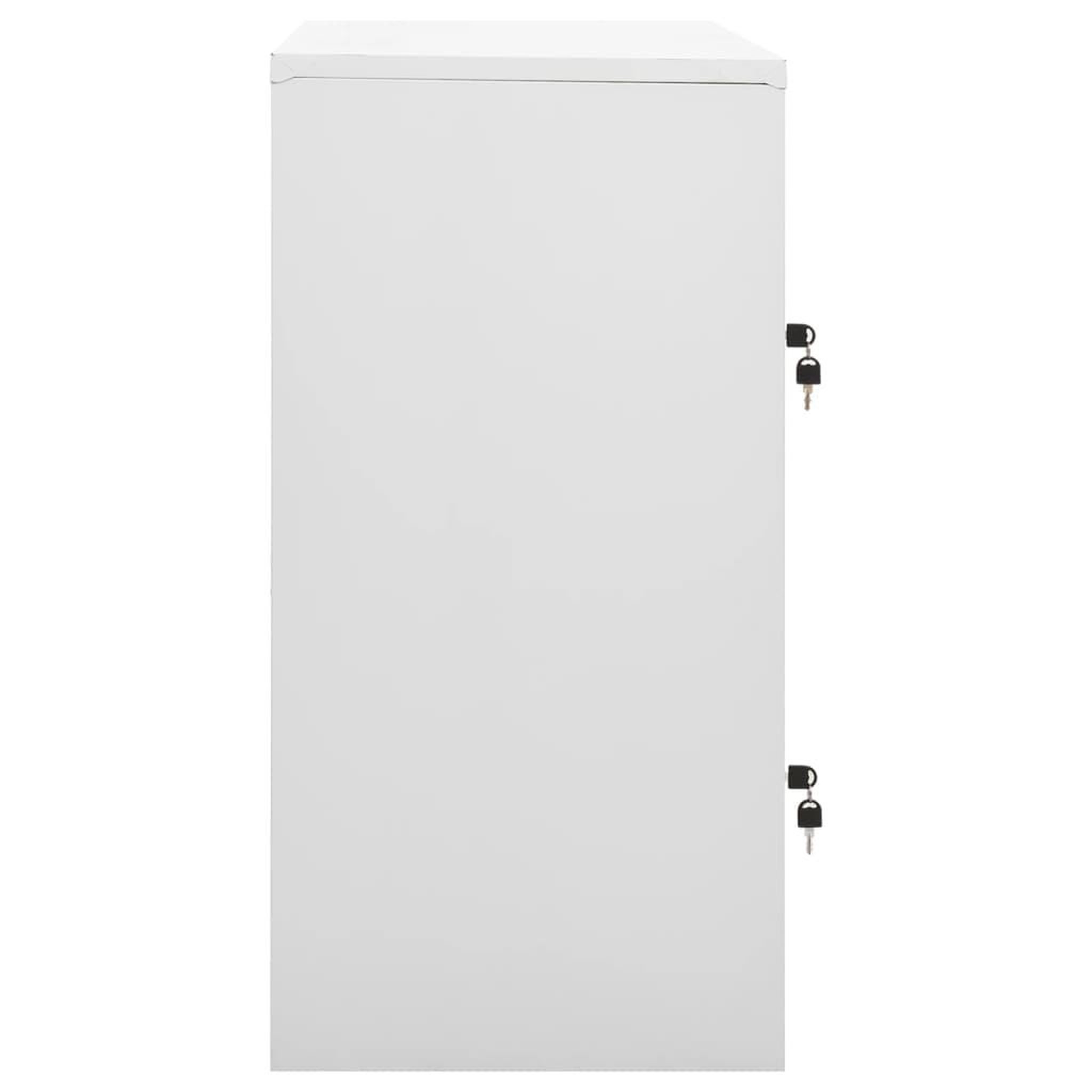 Voir la diapositive 3 : VIDAXL Armoire a casiers Gris clair 90x45x92,5 cm Acier