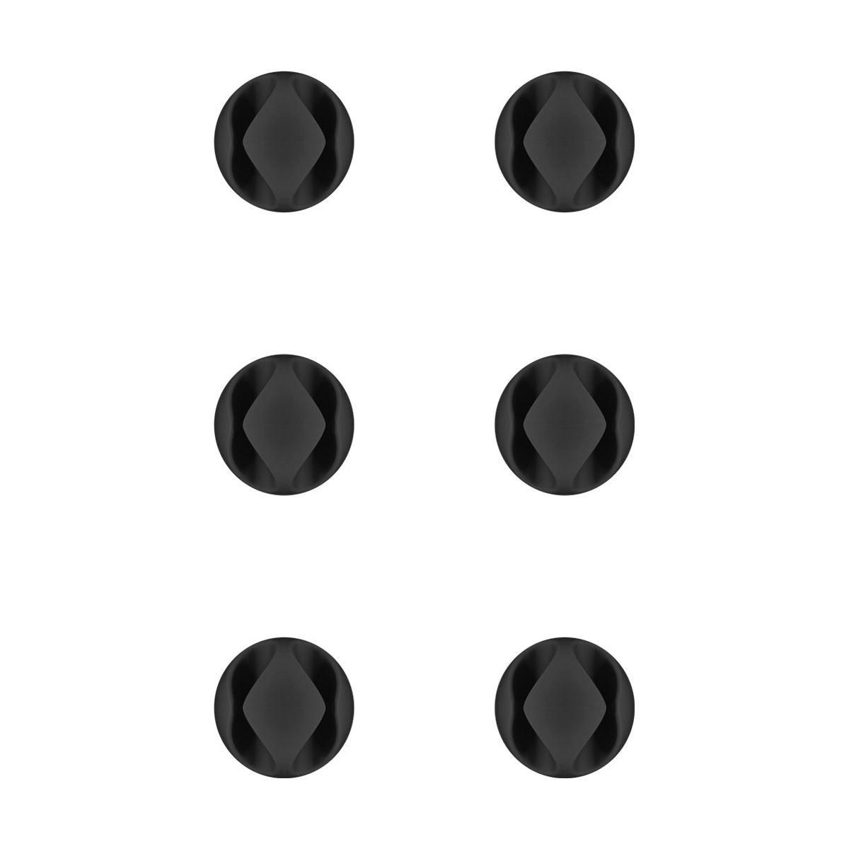 GOOBAY Serre-câble Cable Guide (2) Noir x6