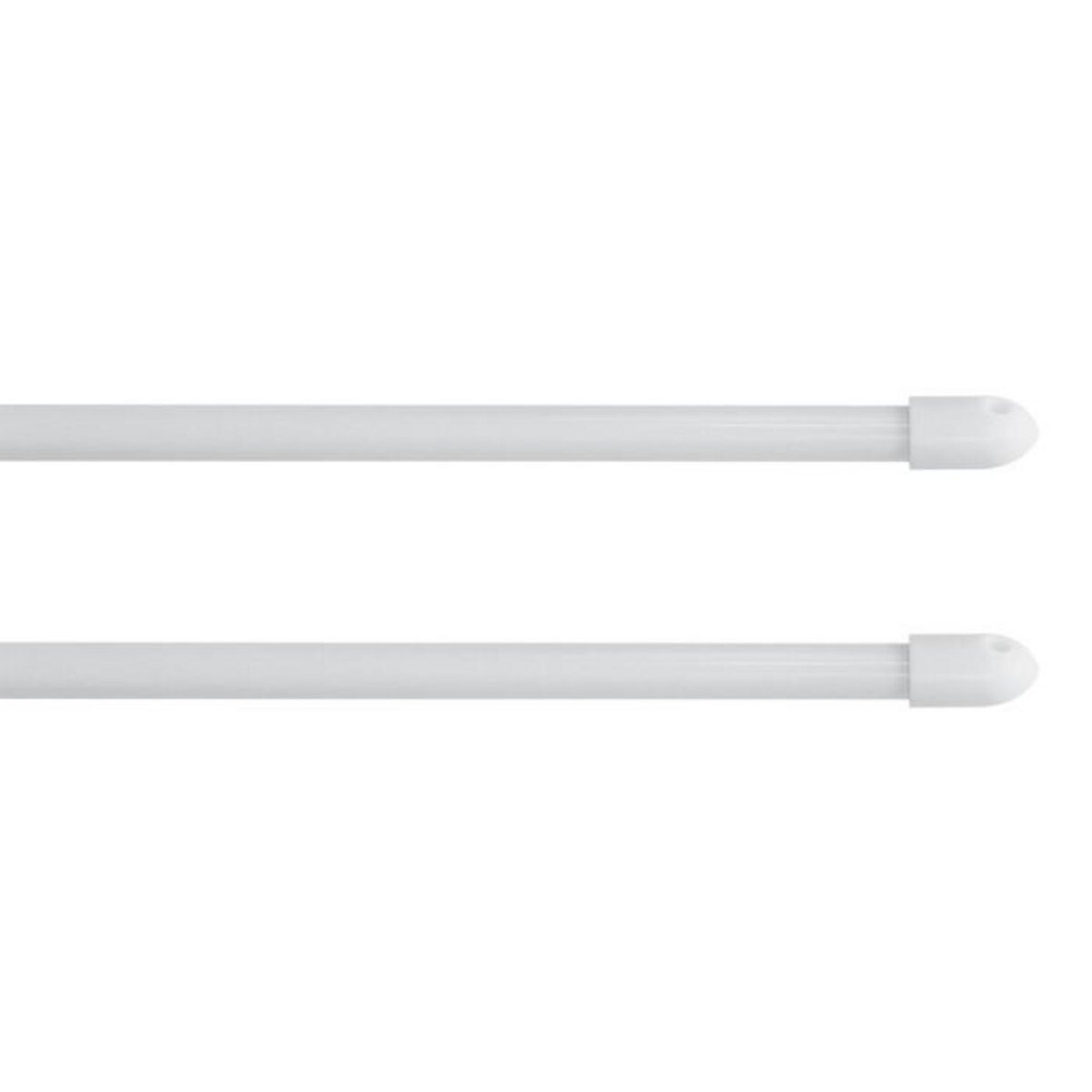 Paris Prix Lot de 2 Tringles Extensibles  Kepa  80-110cm Blanc