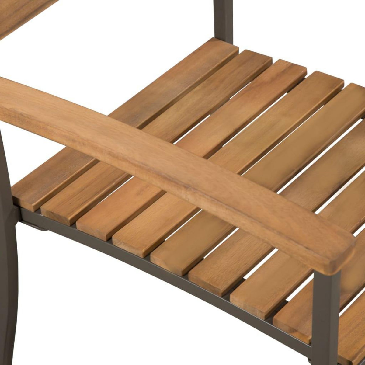 VIDAXL Ensemble a manger d'exterieur 7pcs Bois acacia massif et acier