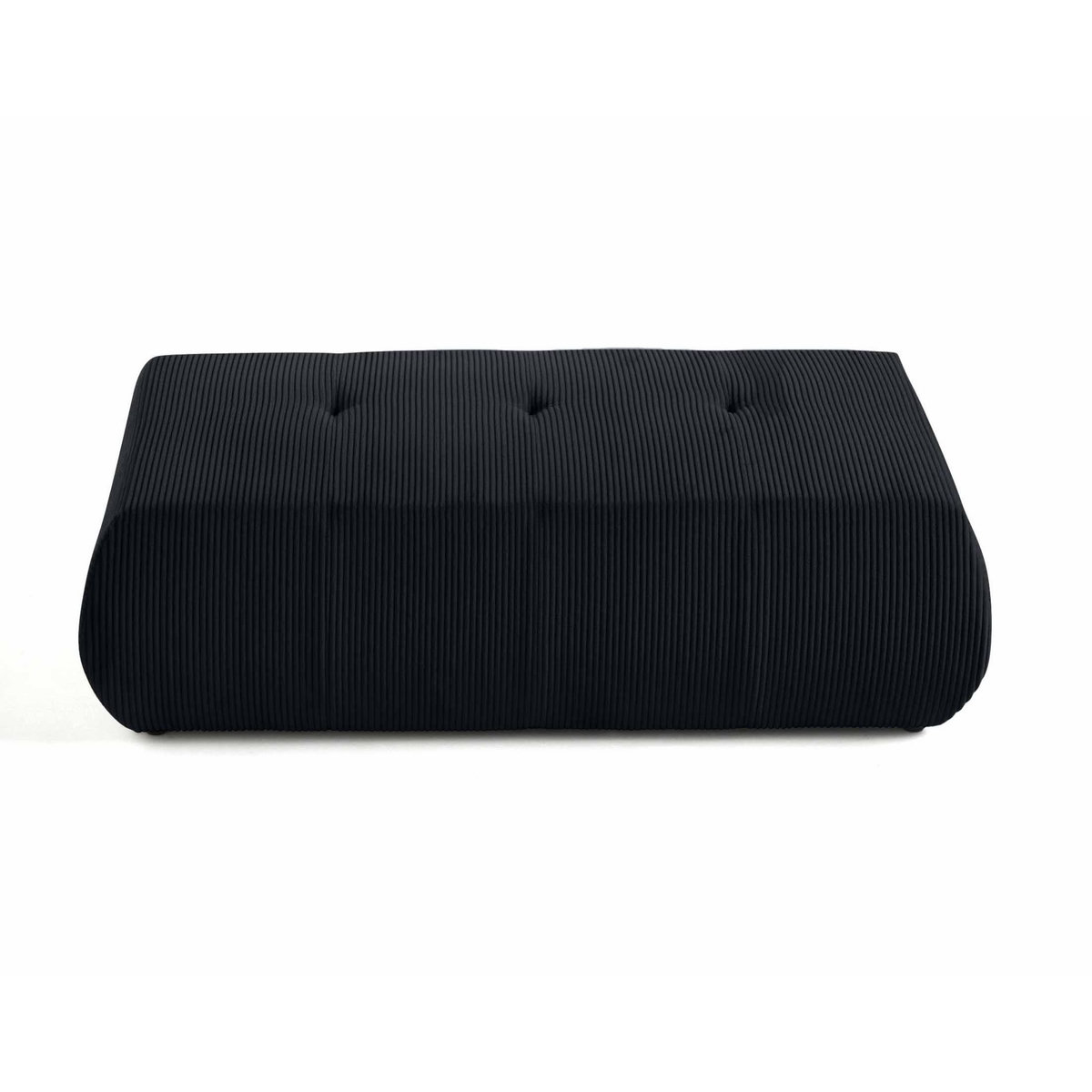 LISA DESIGN Onyx - pouf d'appoint - en velours côtelé