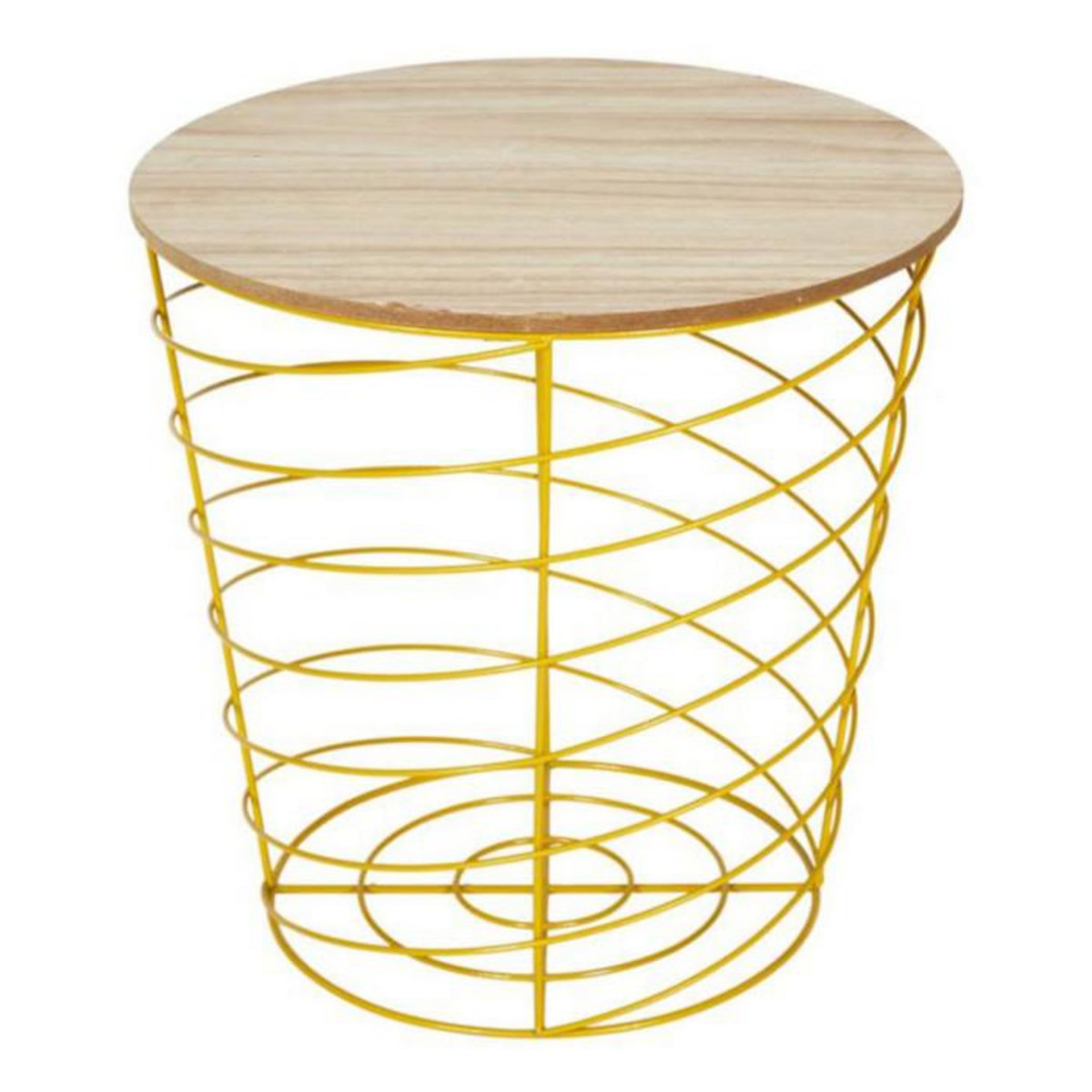 Paris Prix Table d'Appoint Design  Cyclone  40cm Jaune