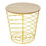 Voir la diapositive 1 : Paris Prix Table d'Appoint Design  Cyclone  40cm Jaune