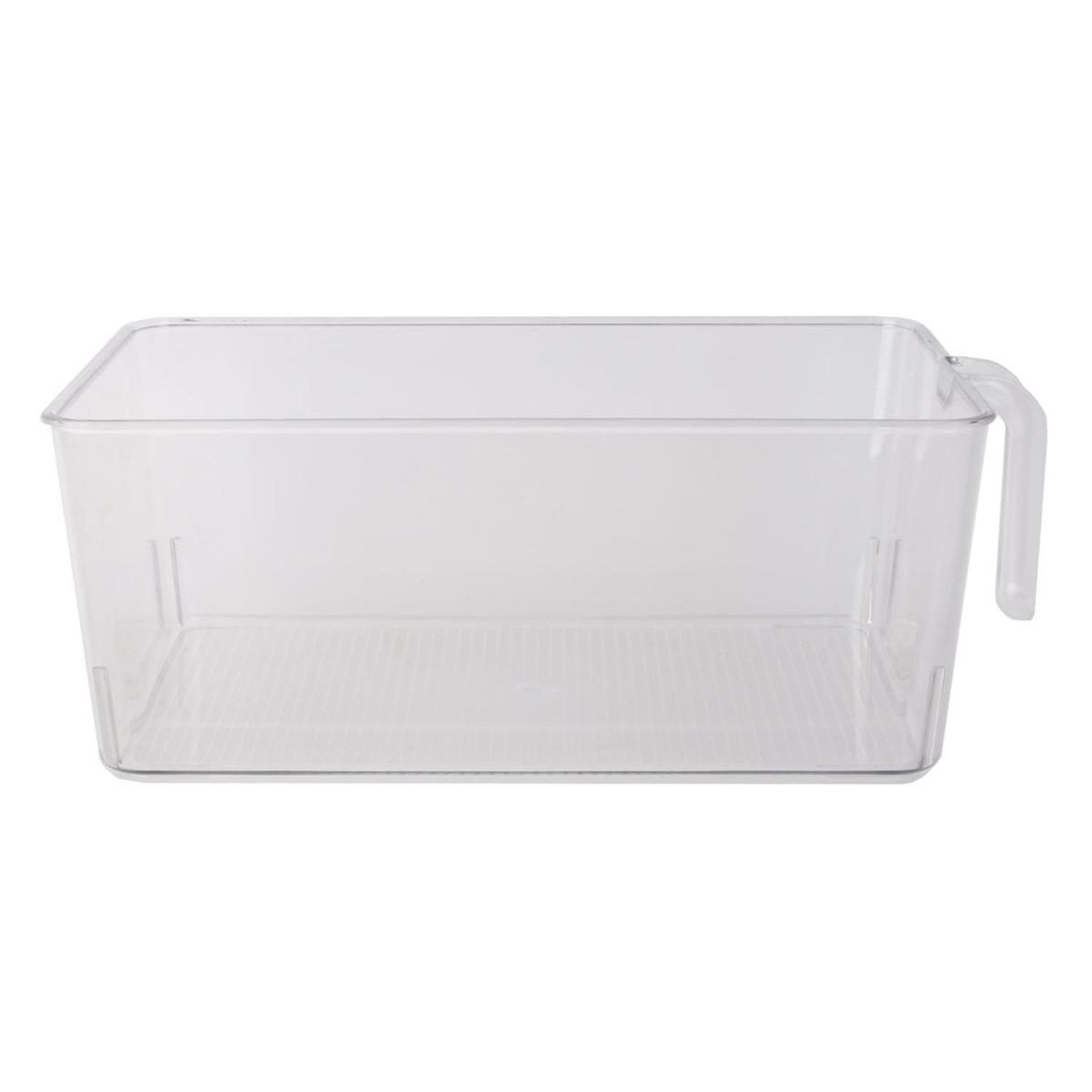 Voir la diapositive 2 : COOK CONCEPT Bac de rangement à poignée  frigo  18cm transparent