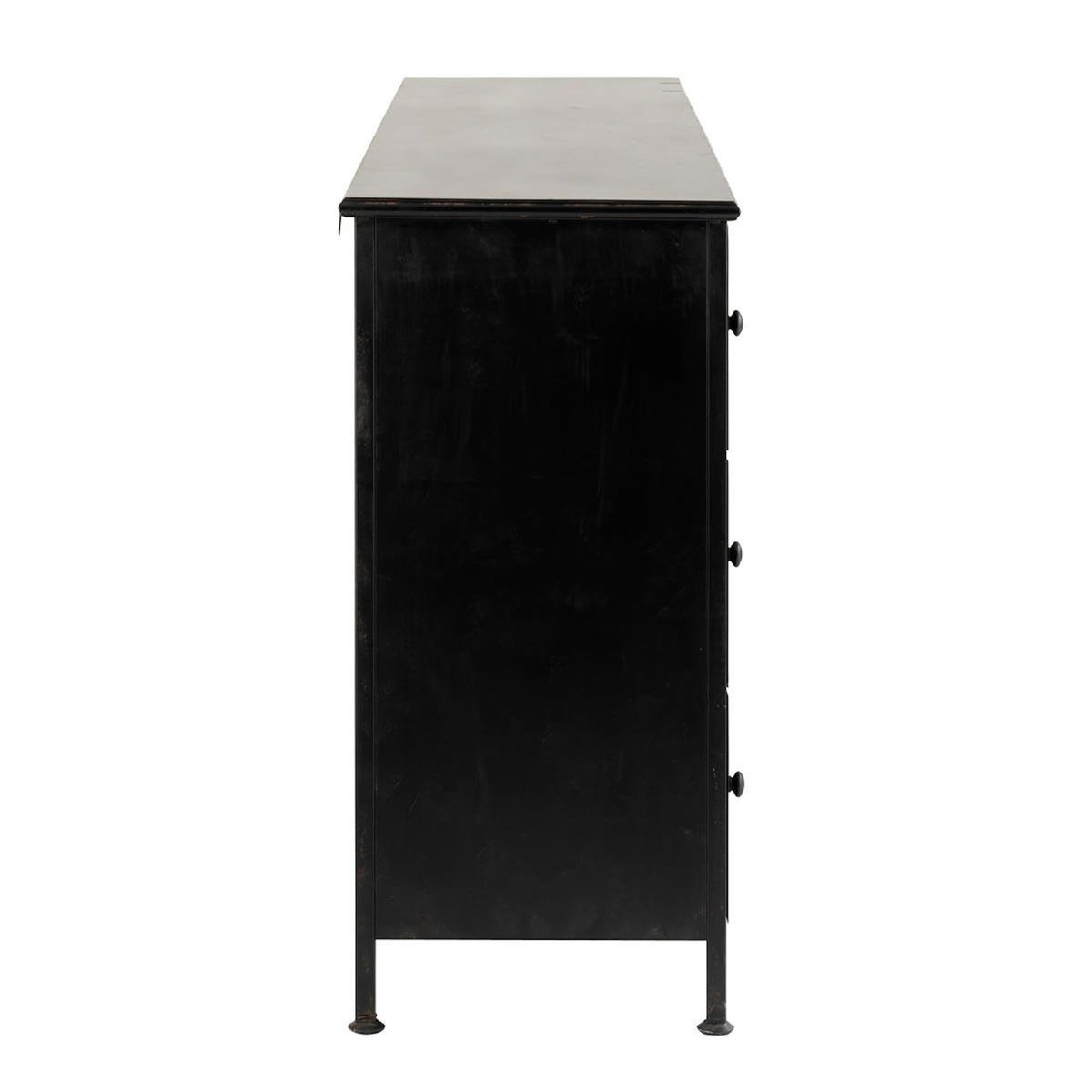 Paris Prix Meuble de Rangement 9 Tiroirs  Cade  175cm Noir