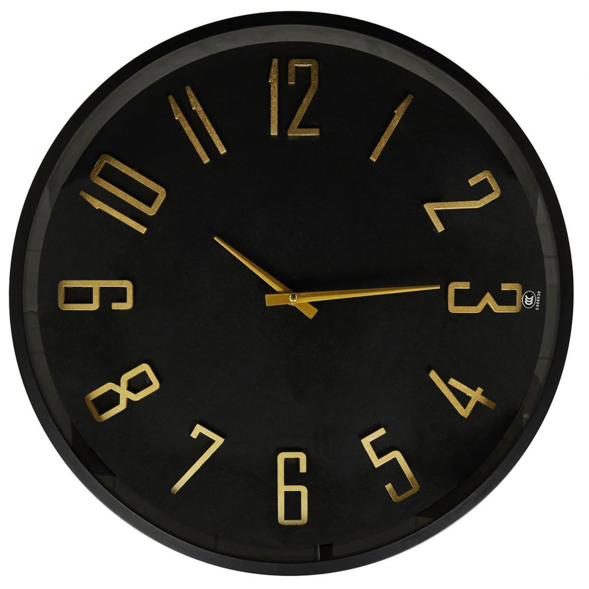 Paris Prix Table d'Appoint Horloge  Lounge  50cm Noir
