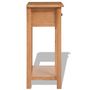 Voir la diapositive 3 : VIDAXL Table console 50 x 32 x 75 cm Bois de chene massif