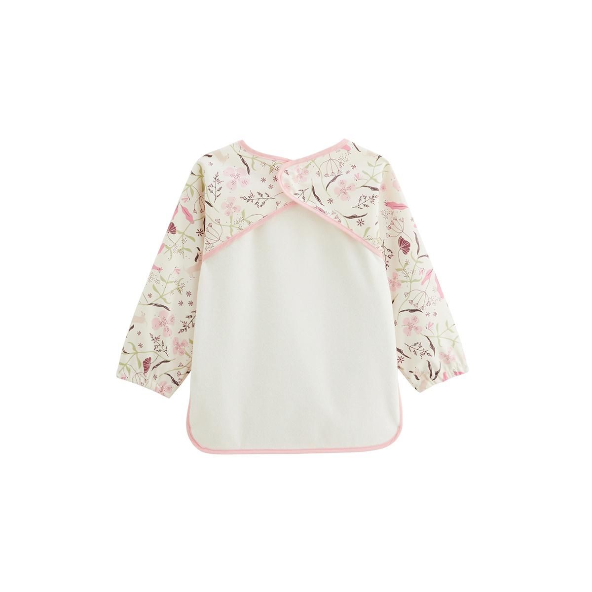 Petit Béguin Bavoir tablier manches longues Mila