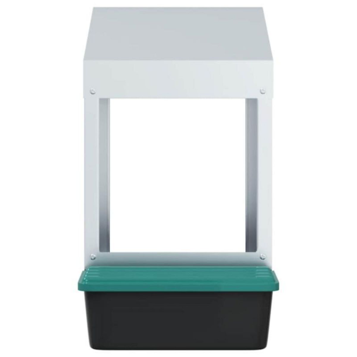 VIDAXL Nichoir à poules1 compartiment, fixation murale, acier galvanisé