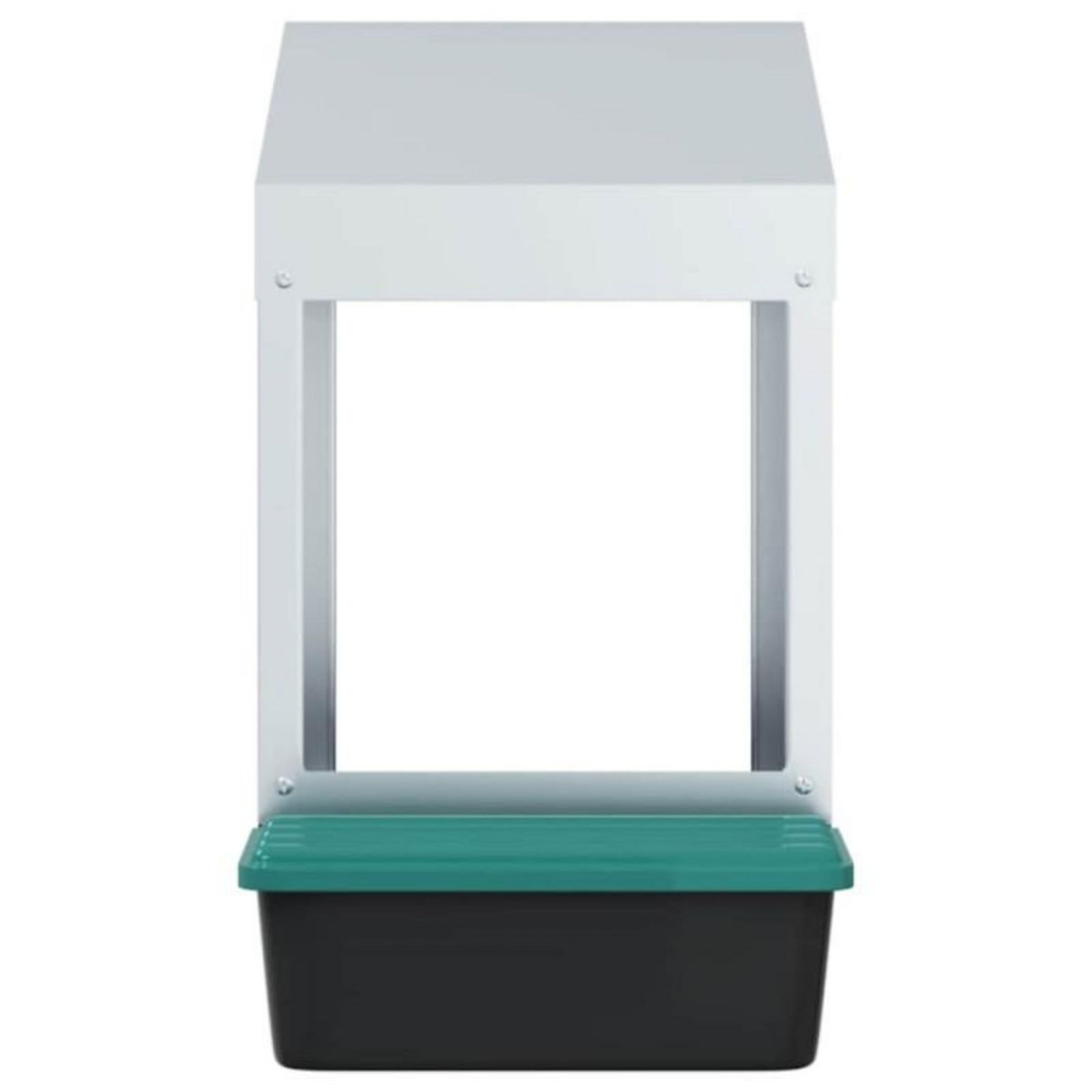 VIDAXL Nichoir à poules1 compartiment, fixation murale, acier galvanisé