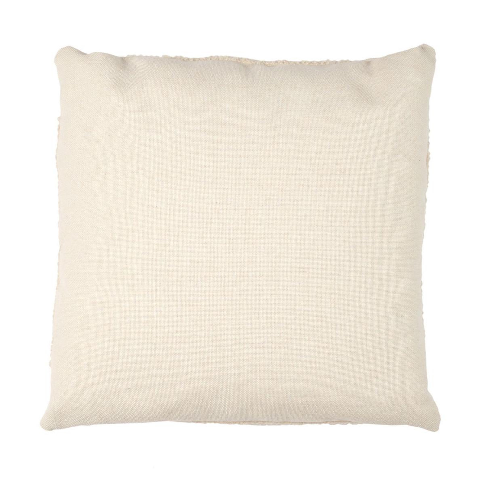 Voir la diapositive 2 : The Home Deco Factory Coussin déco bouclette  crush  40x40cm beige
