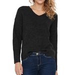 Only Pull  Femme Only Camilla V neck. Coloris disponibles : Gris
