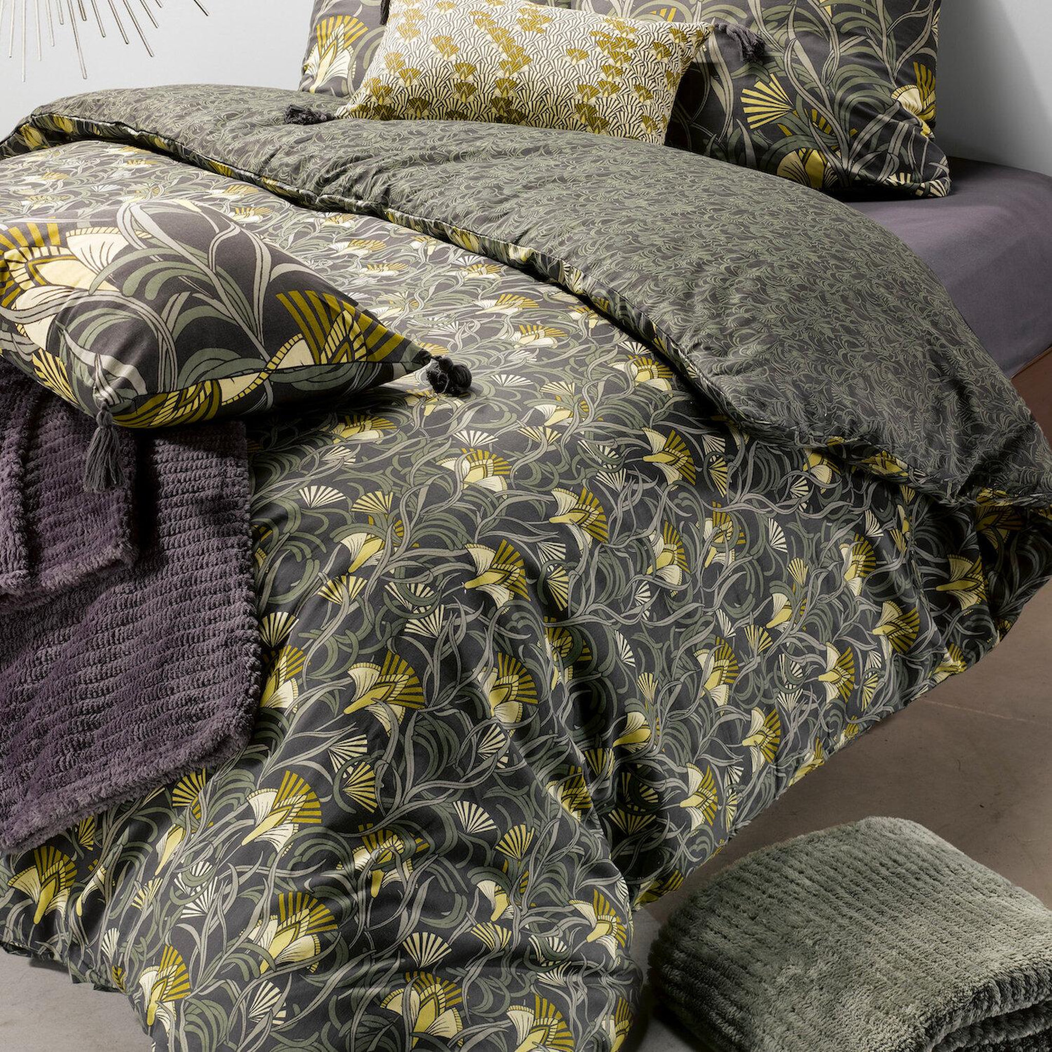 Voir la diapositive 2 : Les Ateliers du Linge Coussin 100% coton 170g liana
