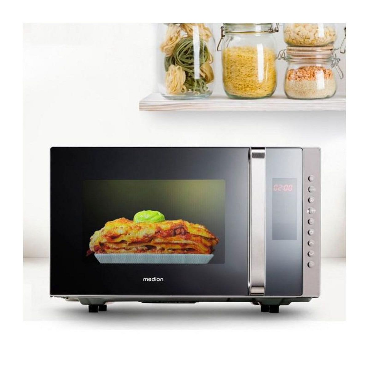 Medion Micro-Ondes - MEDION - MD17495 - Gris - 48,5 x 41,5 x 29,5 cm