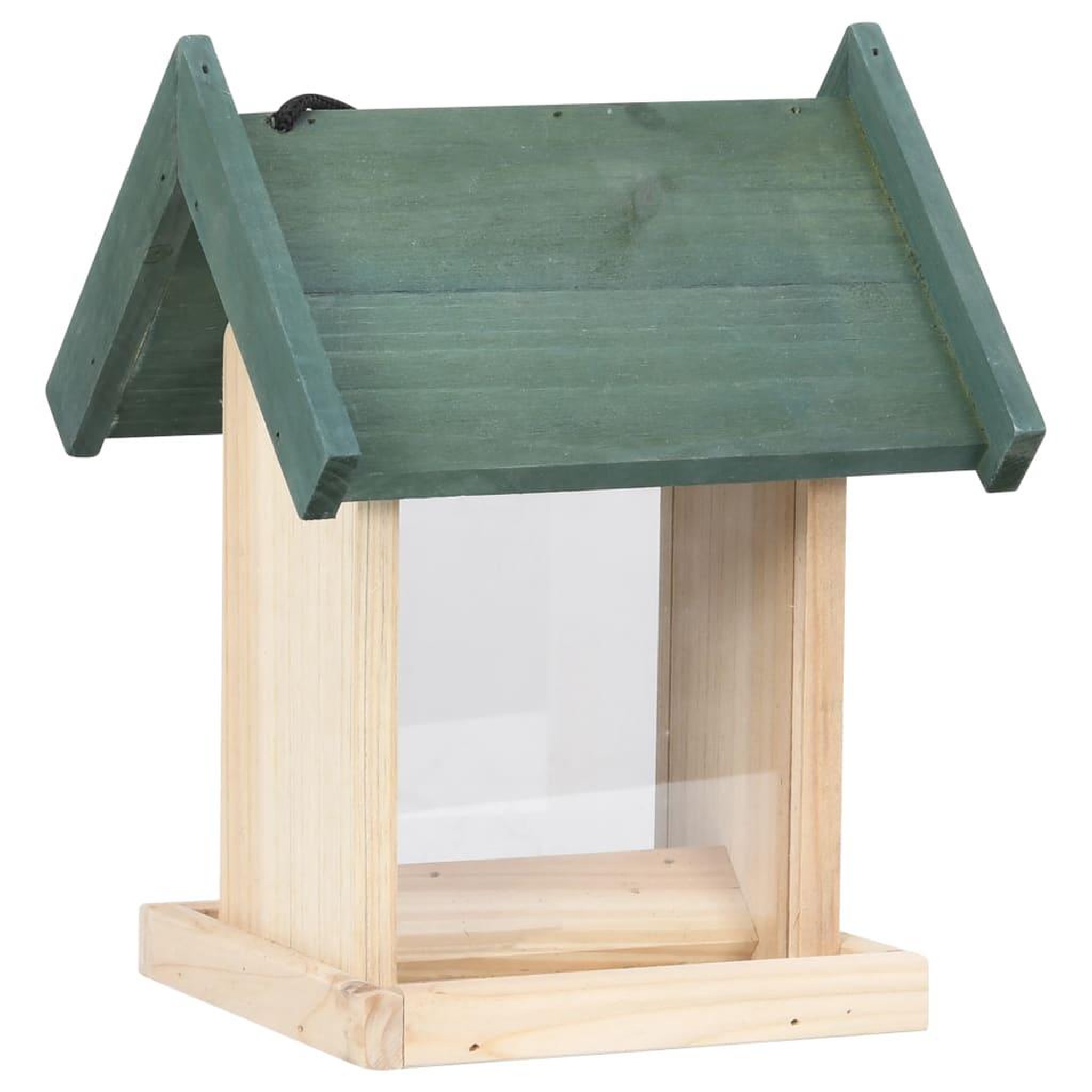 Voir la diapositive 2 : VIDAXL Mangeoires a oiseaux 4 pcs bois de sapin