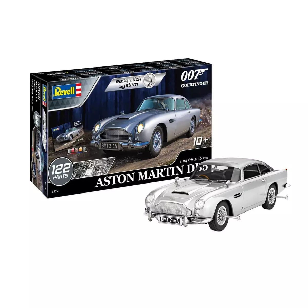 Revell Coffret maquette James Bond : Easy-Click : Aston Martin DB5, Goldfinger