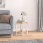 Voir la diapositive 1 : VIDAXL Table basse Ø 42,5x45 cm Bois massif de pin