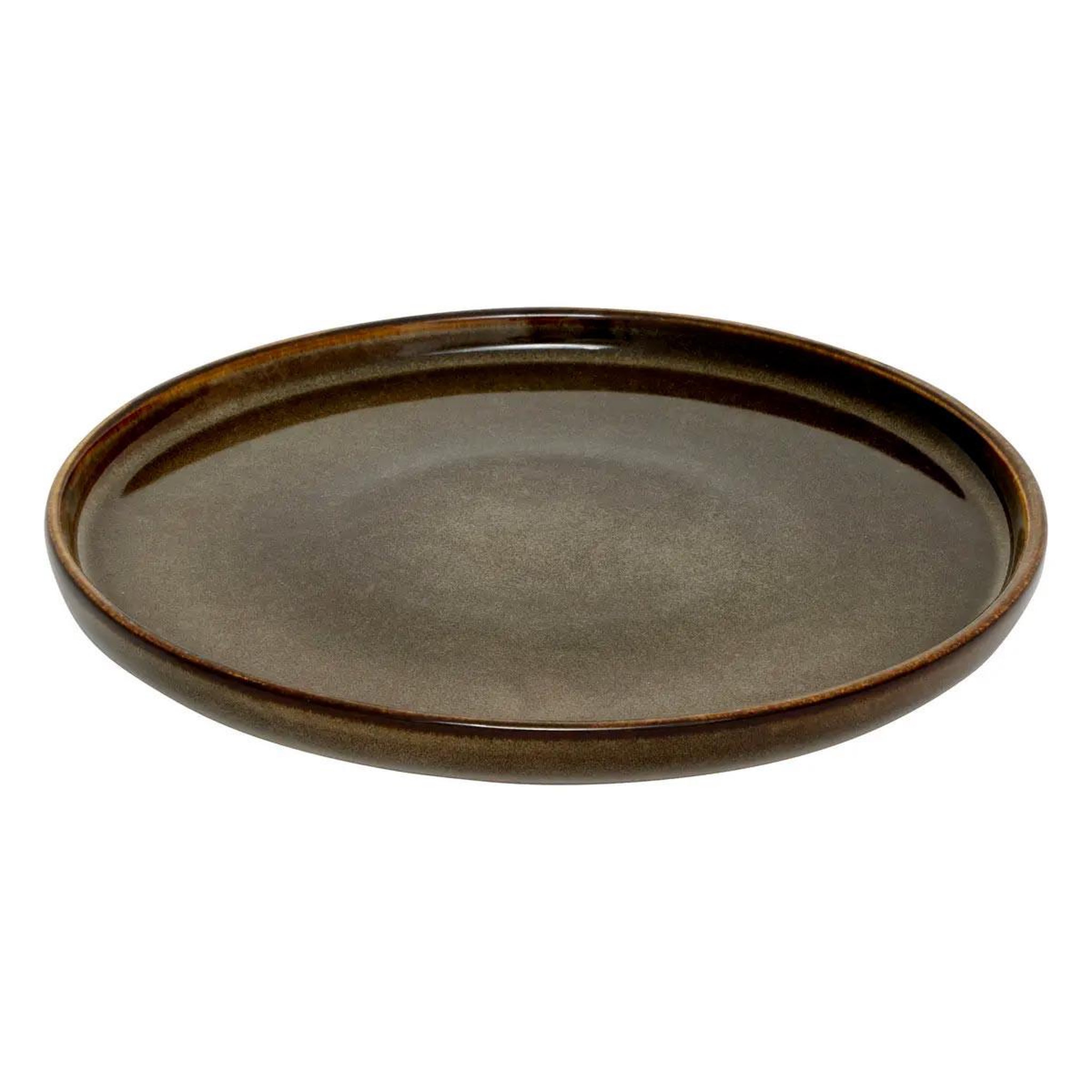 Voir la diapositive 2 : SECRET DE GOURMET Lot de 6 assiettes à dessert  terre inconnue  21cm marron