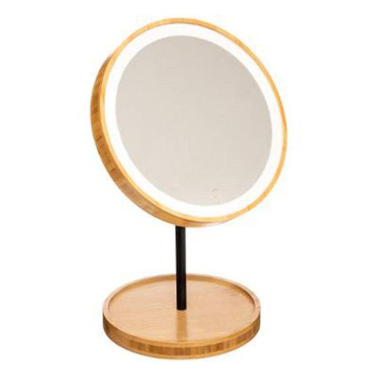 FIVE Miroir de Salle de Bain  Led Bambou  31cm Naturel